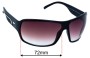 Sunglass Fix Lentes de Repuesto para Police S1717 - 72mm Wide 