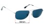 Sunglass Fix Replacement Lenses for Ray-Ban RB3543 - 59mm Wide 