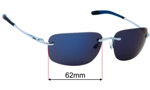Revo 1029 Outlander Sunglasses Replacement Lenses 62mm wide 