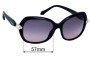 Sunglass Fix Replacement Lenses for Roberto Cavalli Kochab 876S - 57mm Wide 