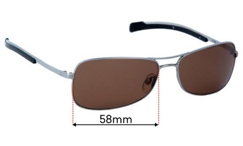 Sunglass Fix Replacement Lenses for Rodenstock R1260 - 58mm Wide 