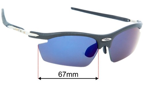 Rudy Project Rydon Replacement Sunglass Lenses - 67mm Wide 