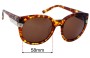 Sunglass Fix Verres de Remplacement pour Sabre Acid Aloha - 58mm Wide 