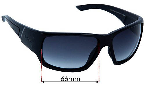 Smith Dragstrip Tactical Replacement Lenses - 66mm wide 