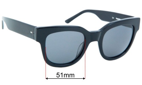 Sun Buddies Liv Replacement Sunglass Lenses - 51mm wide 