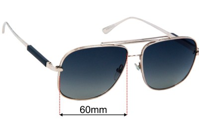 Tom Ford Jude TF669 Replacement Lenses 60mm wide 