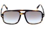 Tom Ford FT0884 Falconer Sunglasses Replacement Lenses 60mm Front View 