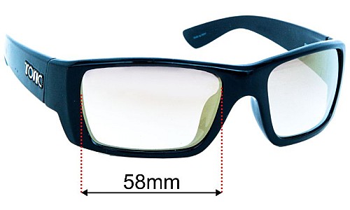 Tonic Rise Replacement Sunglass Lenses - 58mm Wide 