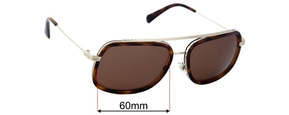 Replacement Lenses for Versace MOD 2173 - 60mm Wide