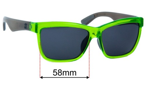 Zeal kennedy Replacement Sunglass Lenses - 58mm wide 