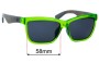 Sunglass Fix Verres de Remplacement pour Zeal Kennedy - 58mm Wide 
