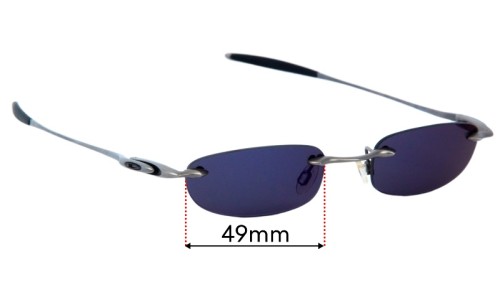 Sunglass Fix Replacement Lenses for Oakley Why 4 - 49mm Wide 