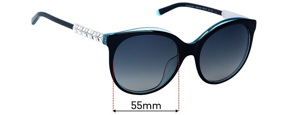 Sunglass Fix Replacement Lenses for Tiffany & Co TF4175-B-F - 55mm Wide