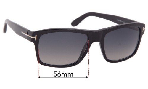 Tom Ford August TF678 Replacement Sunglass Lenses - 56mm 