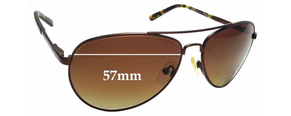 Sunglass Fix Replacement Lenses for PolarOne P1-1131B - 57mm Wide