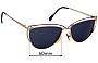 Anne Klein Ibiza Replacement Sunglass Lenses - Front View 