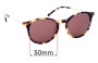 Sunglass Fix Replacement Lenses for Bailey Nelson  Markova - 50mm Wide 