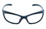 Blue V Replacement Sunglass Lenses - 61mm wide Front View 