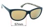 Sunglass Fix Replacement Lenses for Bolle Greta - 57mm Wide 