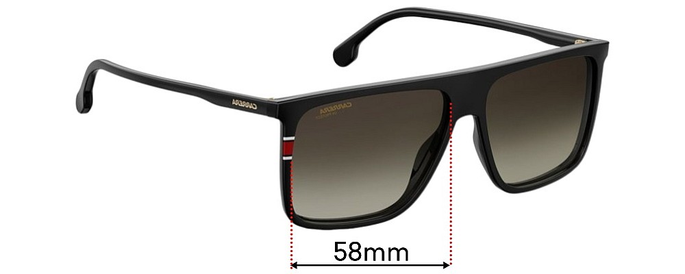 Sunglass Fix Replacement Lenses for Carrera 172/S - 58mm Wide