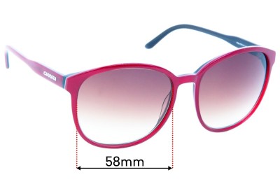 Carrera Andy Replacement Lenses 58mm wide 
