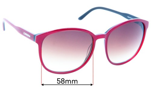 Carrera Andy Replacement Lenses 58mm wide 