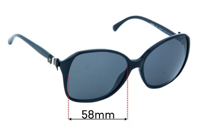 Chanel 5205 Replacement Lenses 58mm wide 