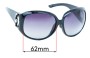 Sunglass Fix Replacement Lenses for Christian Dior DIOR DESIGN1/F/S - 62mm Wide 