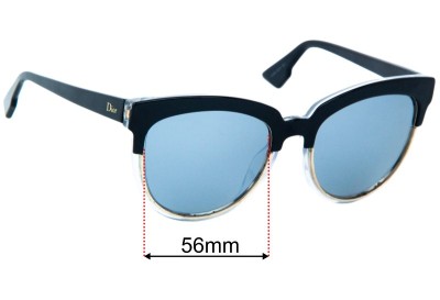 Christian Dior Sight 1 Replacement Lenses 56mm wide 