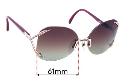 Christian Dior 2289 Replacement Lenses 61mm wide 