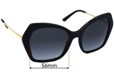 Dolce & Gabbana DG4399 Replacement Lenses 56mm wide 