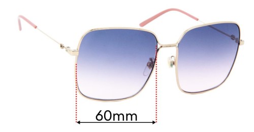 Gucci GG0443S 60mm Replacement Lenses by Sunglass Fix™ display picture 3