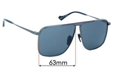 Gucci GG0840S Replacement Lenses 63mm wide 