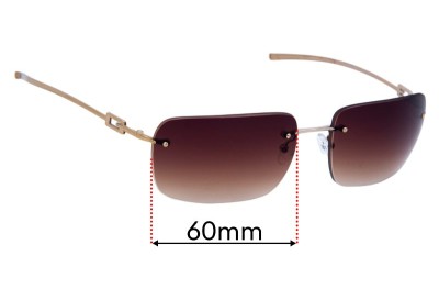 Gucci GG1780/S Replacement Lenses 60mm wide 