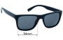 Sunglass Fix Replacement Lenses for Lacoste L816SP - 54mm Wide 