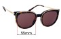 Sunglass Fix Ersatzgläser für Michael Kors MK2089U Bal Harbour - 55mm Wide 