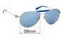 Sunglass Fix Ersatzgläser für Michael Kors MK5001 Zanzibar - 58mm Wide 