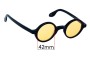 Sunglass Fix Replacement Lenses for Moscot Zolman - 42mm Wide 