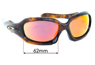 Oakley Monster Doggle Replacement Lenses 62mm wide 