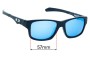 Sunglass Fix Lentes de Repuesto para Oakley Jupiter LX Squared - 57mm Wide 