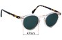 Oliver Peoples OV5186 Gregory Peck Replacement Sunglass Lenses - Front View 