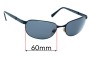 Sunglass Fix Replacement Lenses for Persol 2095-S - 60mm Wide 