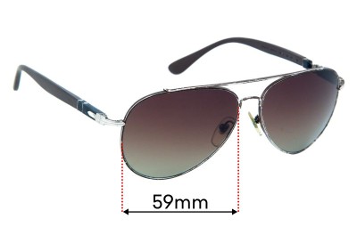 Persol 2424-S Replacement Lenses 59mm wide 