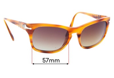 Persol 3072-S Replacement Lenses 57mm wide 