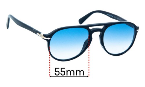 Persol 3235-S Replacement Lenses 55mm wide 