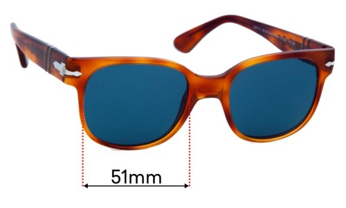 Persol PO3257S Replacement Lenses 51mm wide 