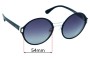 Sunglass Fix Ersatzgläser für Prada SPR57T - 54mm Wide 