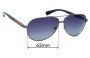 Sunglass Fix Replacement Lenses for Prada SPS51N - 63mm Wide 