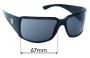 Sunglass Fix Replacement Lenses for Quiksilver The Don - 67mm Wide 
