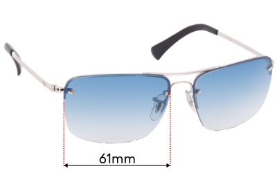 Ray Ban RB3607 Replacement Lenses 61mm wide 